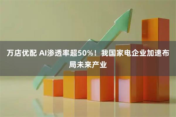 万店优配 AI渗透率超50%！我国家电企业加速布局未来产业